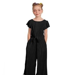 Love Squared Black Textured jumpsuit